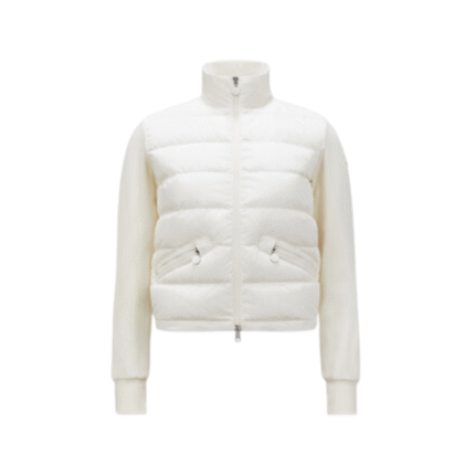 Gepolsterter Reißverschluss-Cardigan