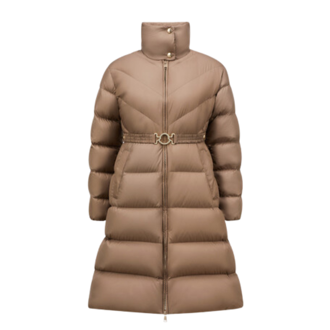 2 Brou Diagonal gesteppte Lange Daunenjacke - Image 1