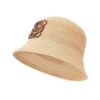 Bucket Hat aus Bast und Kalbsleder - Image 2