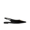 Poliertes Kalbsleder Slingbacks
