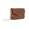 Félicie Damier Ebene Canvas Clutch 21cm - Image 2