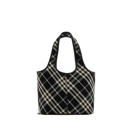 Check Tote Black/White 41 cm