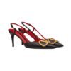 Kalbsleder Slingback Pumpe Black 80cm - Image 2