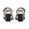 Rockstud Kalbsleder Riemen Black 60cm - Image 3
