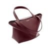 Mini Puzzle Fold Tote Dark Burgundyer 20cm - Image 3