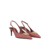 Poliertes Kalbsleder Slingbacks 6cm - Image 2