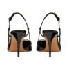 Leder Slingback Pumpe Black 80cm - Image 3