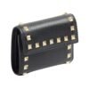 Rockstud Trifold Kalbsleder Black 11cm - Image 4
