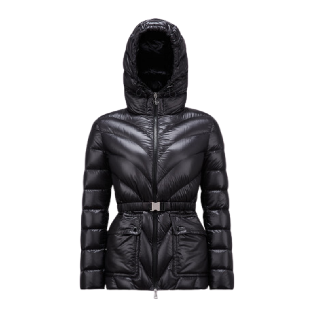 4 Argenno Kapuzen-Mittel-Länge Daunenjacke - Image 1