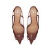 Leder Slingback Pumpe Brown 80cm - Image 4