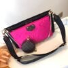 Pillow Multi Pochette Black/Light Pink 34 cm - Image 5