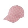 Baseballkappe aus Light Pink Leder