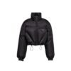 Gabardine Daunenjacke Black