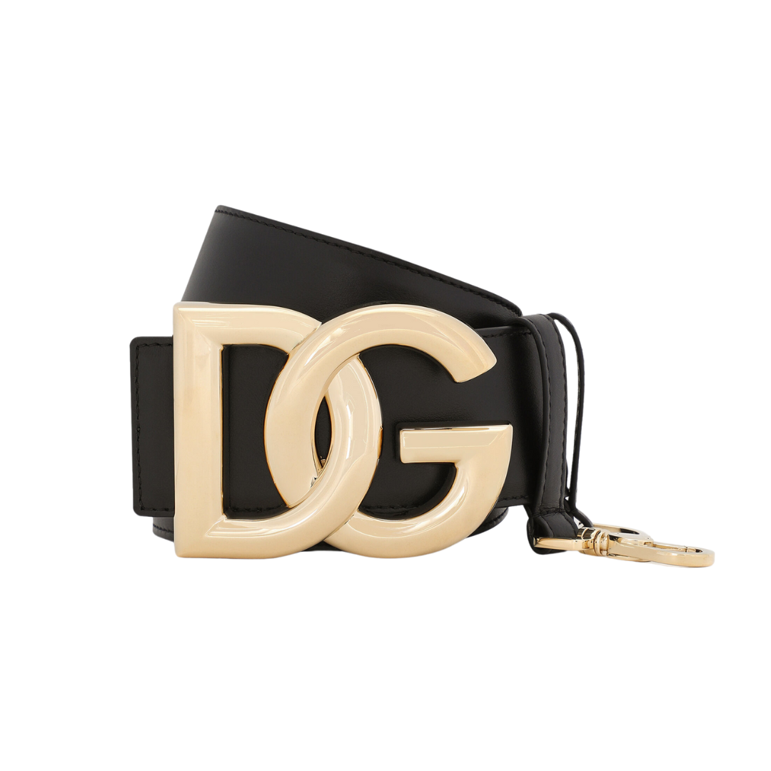 1 Kalbsleder-Gürtel mit DG-Logo 5cm - Image 1