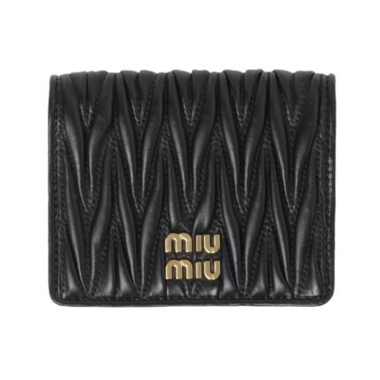 Matelassé-Nappa-Leder Black 7.8cm