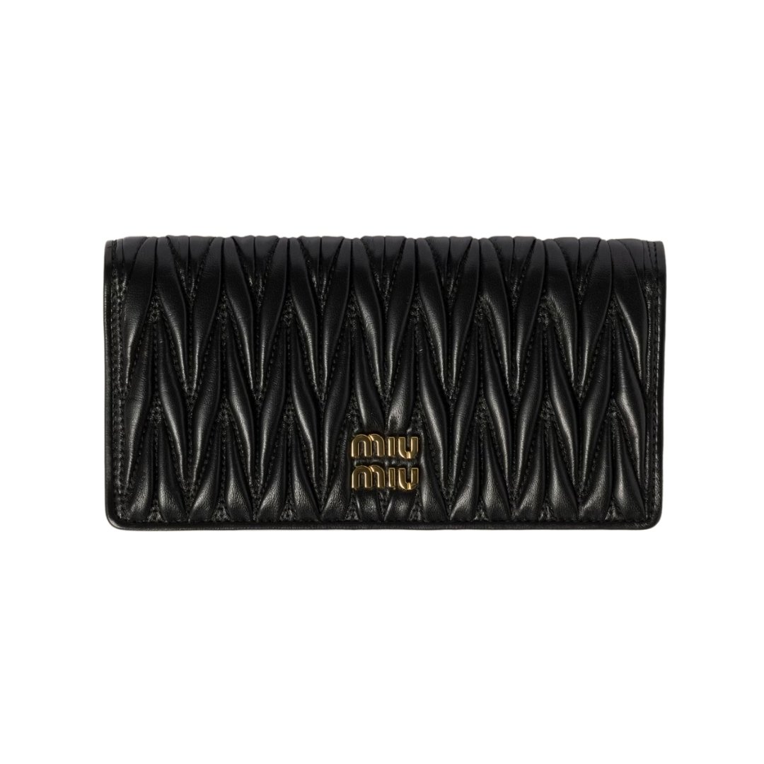 1 Großes Matelassé-Nappa-Leder Black 18cm - Image 1