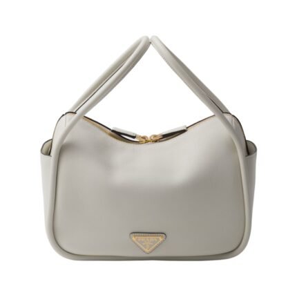 Lederhandtasche in White 18cm