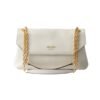 Doux mittelgroße Ledertasche White 16cm