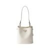 Mittelgroße Ledertasche in White 22.5cm