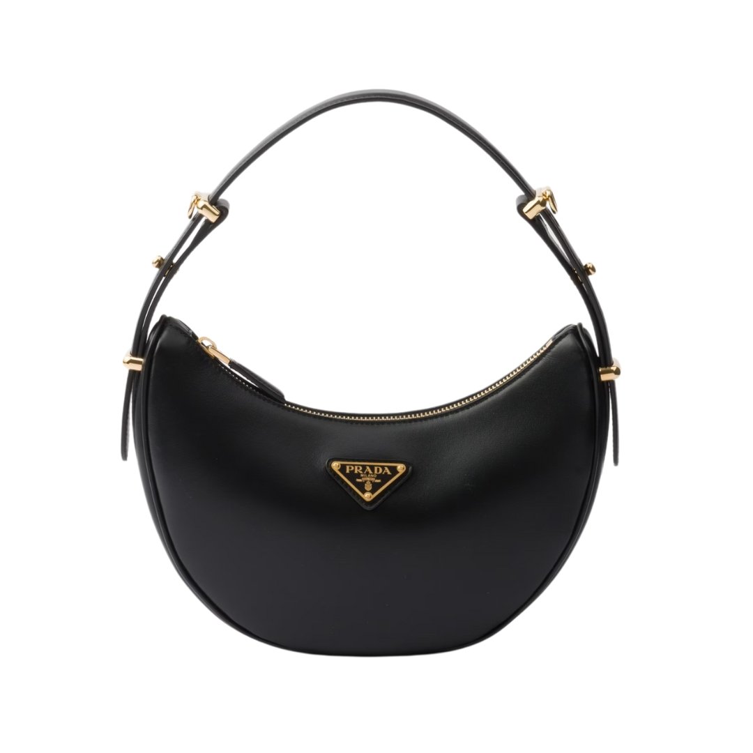 1 Arqué kleine Lederschultertasche Black 18.5cm - Image 1