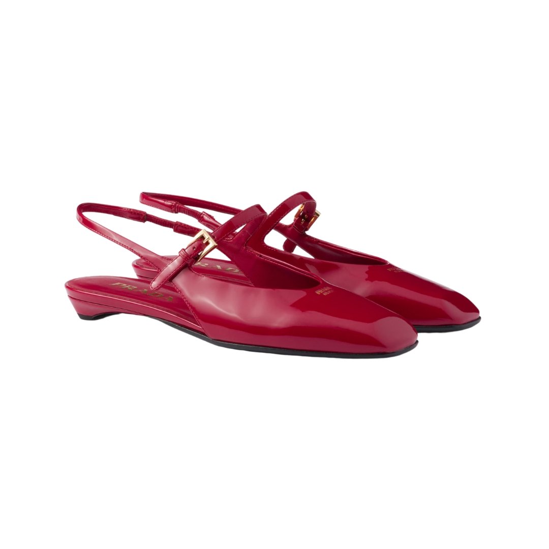 1 Slingback-Ballerinas KirschRed 1.5cm - Image 1