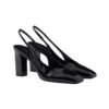 Leder Slingback-Pumps Black 8.5cm