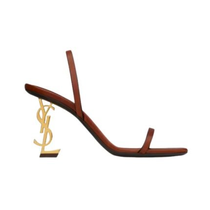 Opyum Slingback Sandalen aus pflanzlich gegerbtem Leder 8.5cm