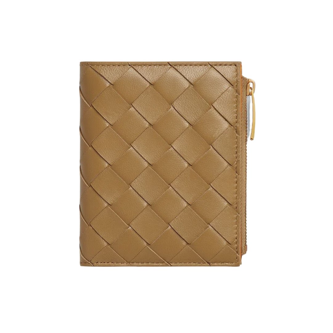 1 Leder-Geldbörse in Dunkle Praline 11.5cm - Image 1