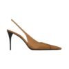 Babylone Breteuil Slingback Pumps aus glattem Leder 9cm