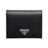 Saffiano-Leder  in Black 11.2cm