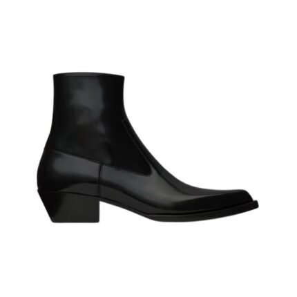 Beat Stiefeletten aus glänzendem Leder 4cm