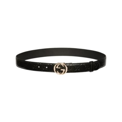 Ineinandergreifende G-Schnalle aus Leder 3cm