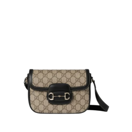 Weiche Mini-Schultertasche aus Brownem Leder 20cm