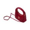 Matelassé-Nappa-Leder-Hobo Red 20cm - Image 2