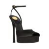 la scandale platform sandals in satin crepe 11cm - Image 2