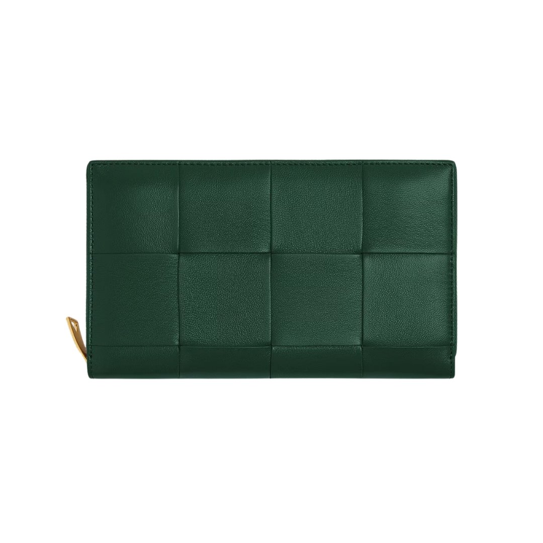 2 Intreccio-Nappa-Geldbörse SmaragdGreen 11.5 - Image 1