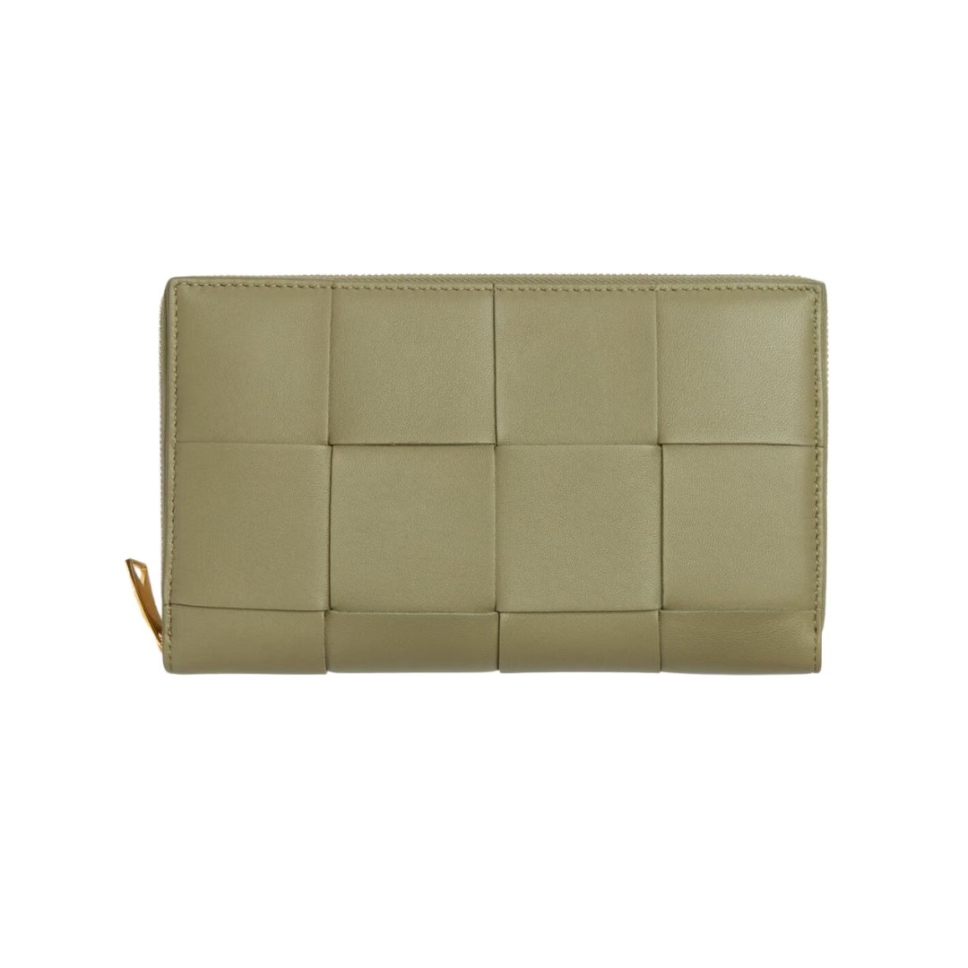 2 Intreccio Leder Geldbörse Travertin 11.4cm - Image 1