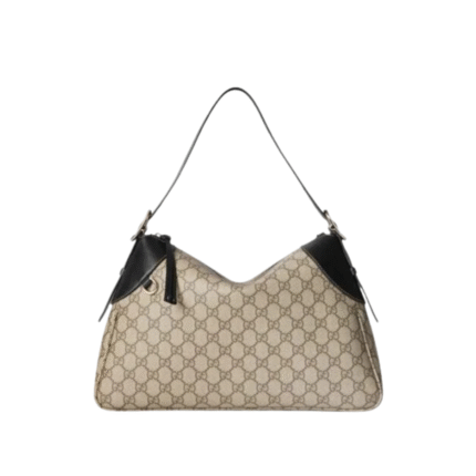 DarkBrown GG Emblem Schultertasche 37cm