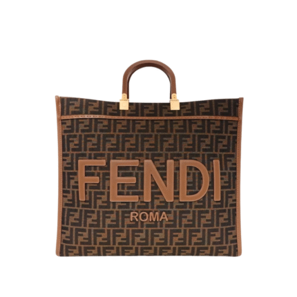 FF Browne Stoff Shopping Tasche 35cm