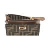 Brieftasche aus Jacquard mit FF-Muster in Browner Farbe 9.5cm - Image 3