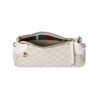 Emblem Schultertasche Beige und White 24.5cm - Image 3