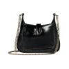 Jackie Notte Tasche aus Blackem Lackleder 19.5cm - Image 3