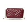 Rede Super-Mini-Tasche mit Chevron-Muster 16.5cm - Image 3