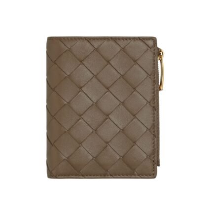 Leder-Geldbörse in Tannenzapfen 11.5cm