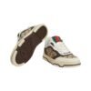 Browner Lederbesatz Re-Web-Turnschuh - Image 5