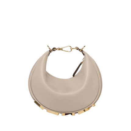 Mini Ledertasche in TaubenGrey 13cm