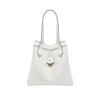 Umwandelbare Ledertasche in White  27cm