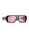 Pilotenbrille Black/Light Pink