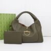 Maxi Schultertasche Aus DarkGreenem Leder 46cm - Image 2