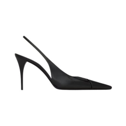 Slingback Black 9 cm